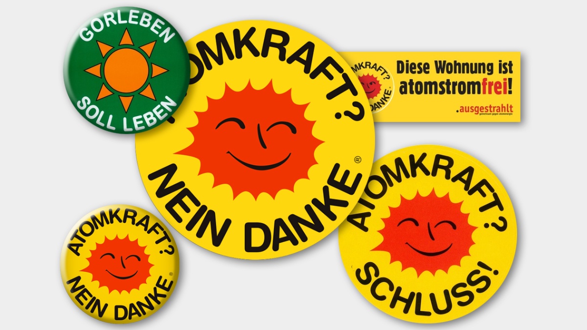 Corona? Nein Danke-Sticker in Anlehnung an den Slogan der  Anti-Atomkraft-Bewegung · Das Coronarchiv · coronarchiv